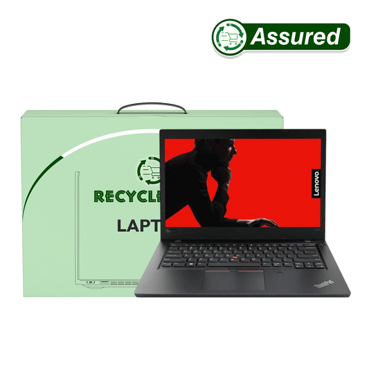 Refurbished Laptop Lenovo ThinkPad L480 i5 8th Gen front view with Windows 11 and MS Office