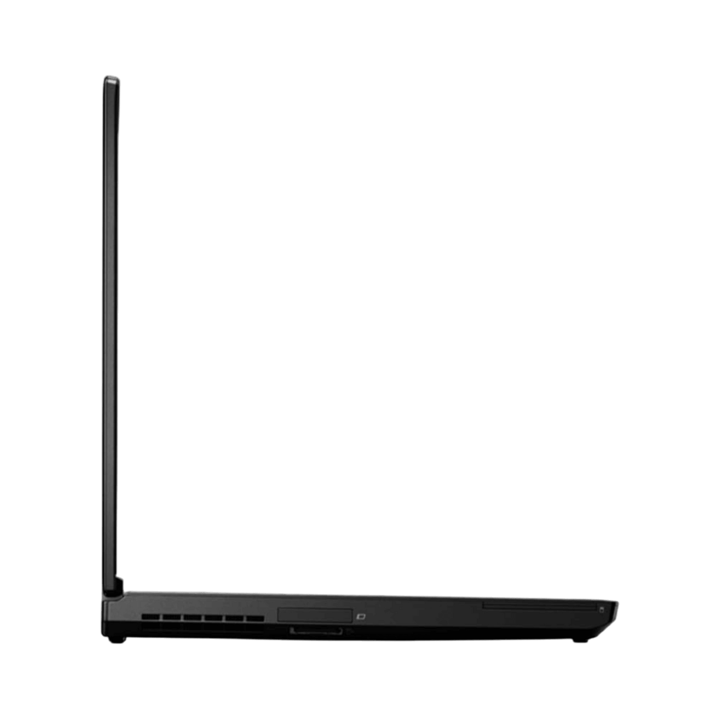 Refurbished Laptop Lenovo ThinkPad P50 side profile highlighting durable build