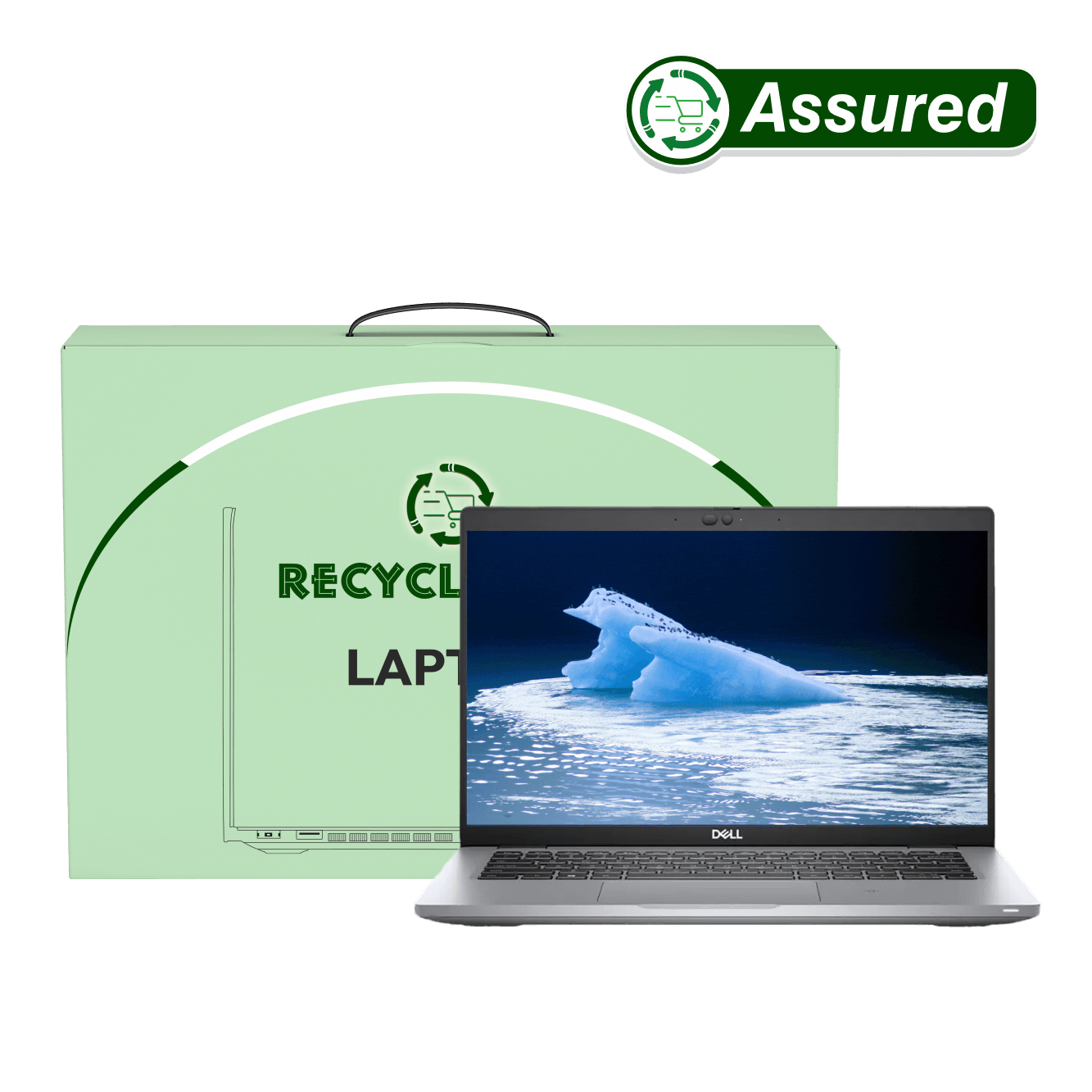 Refurbished laptop Dell Latitude 5420 i7 11th Gen front view with Windows 11