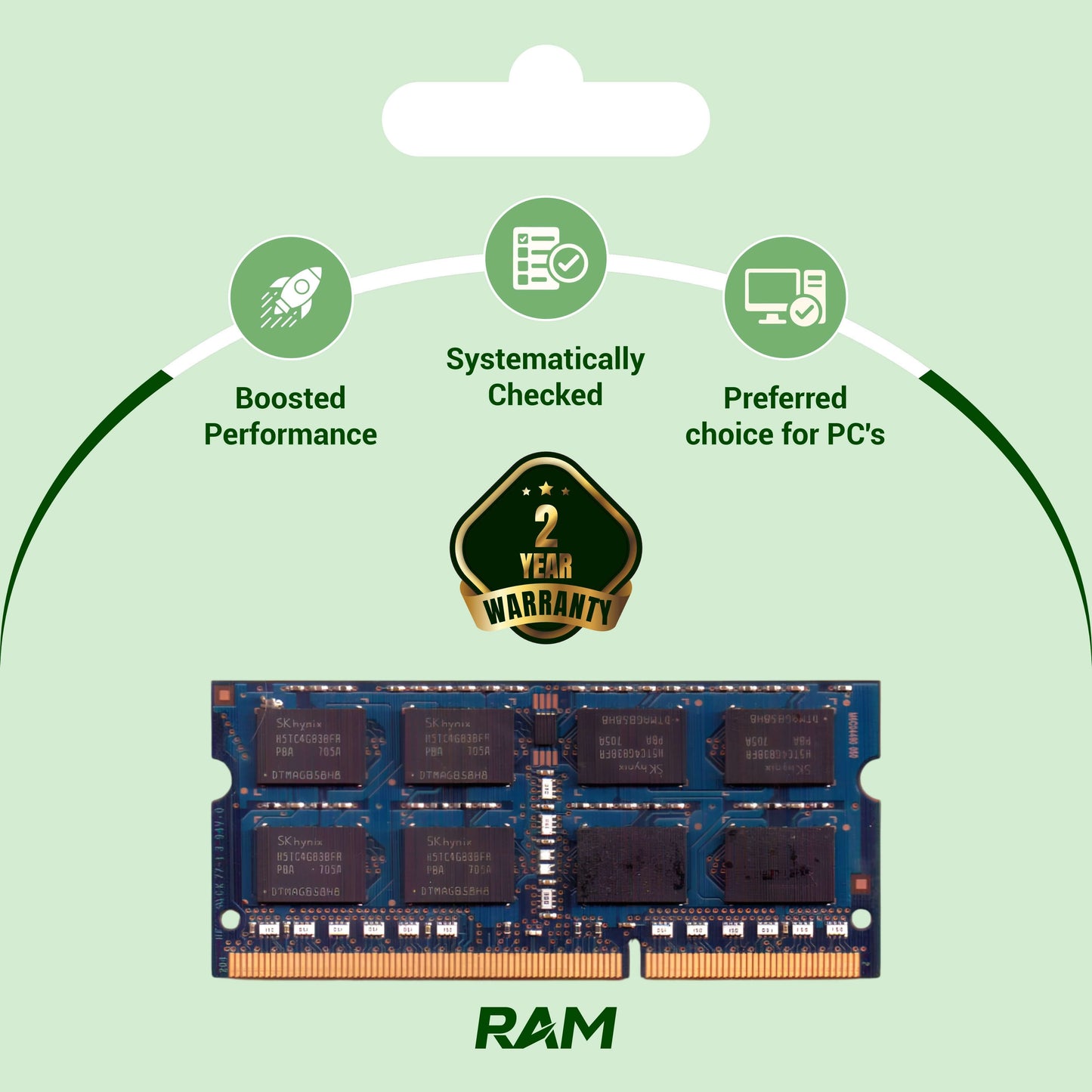 4 GB DDR4 Laptop RAM for Memory upgrade in laptop