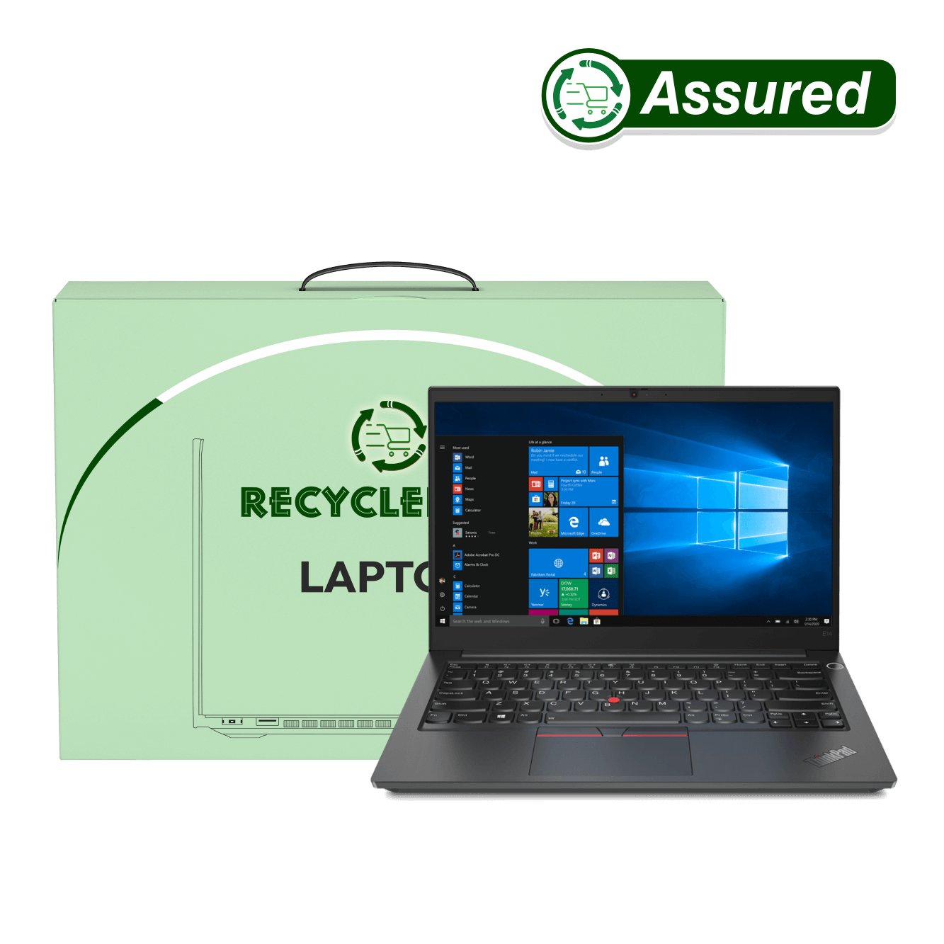 Refurbished laptop Lenovo ThinkPad E14 i3 10th Gen, 8 GB RAM and 256 GB SSD with Windows 11 for smooth day-to-day productivity