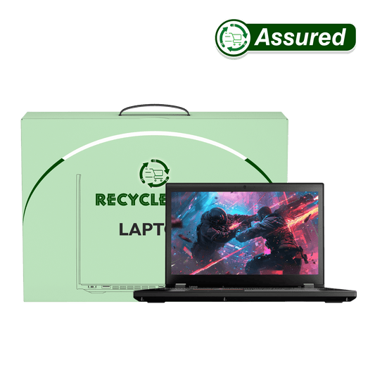 Refurbished Laptop Lenovo ThinkPad P50 front view with Windows 11 and MS Office