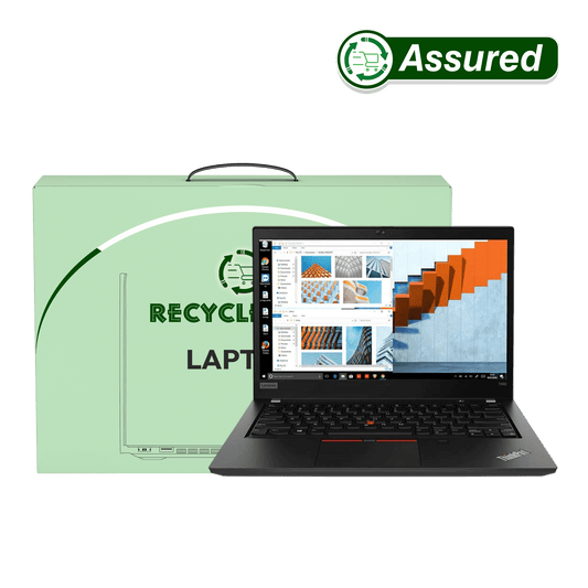 (Refurbished) Lenovo ThinkPad T490 8th Gen Laptop | Windows 11 | Ms Office | Intel HD Graphics | 14 Inch Black