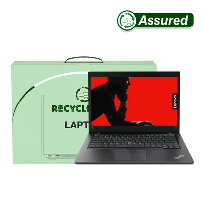 Refurbished Laptop Lenovo ThinkPad L480 i5 8th Gen front view with Windows 11 and MS Office