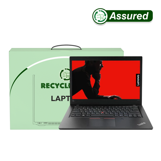 Refurbished Laptop Lenovo ThinkPad L480 i5 8th Gen front view with Windows 11 and MS Office