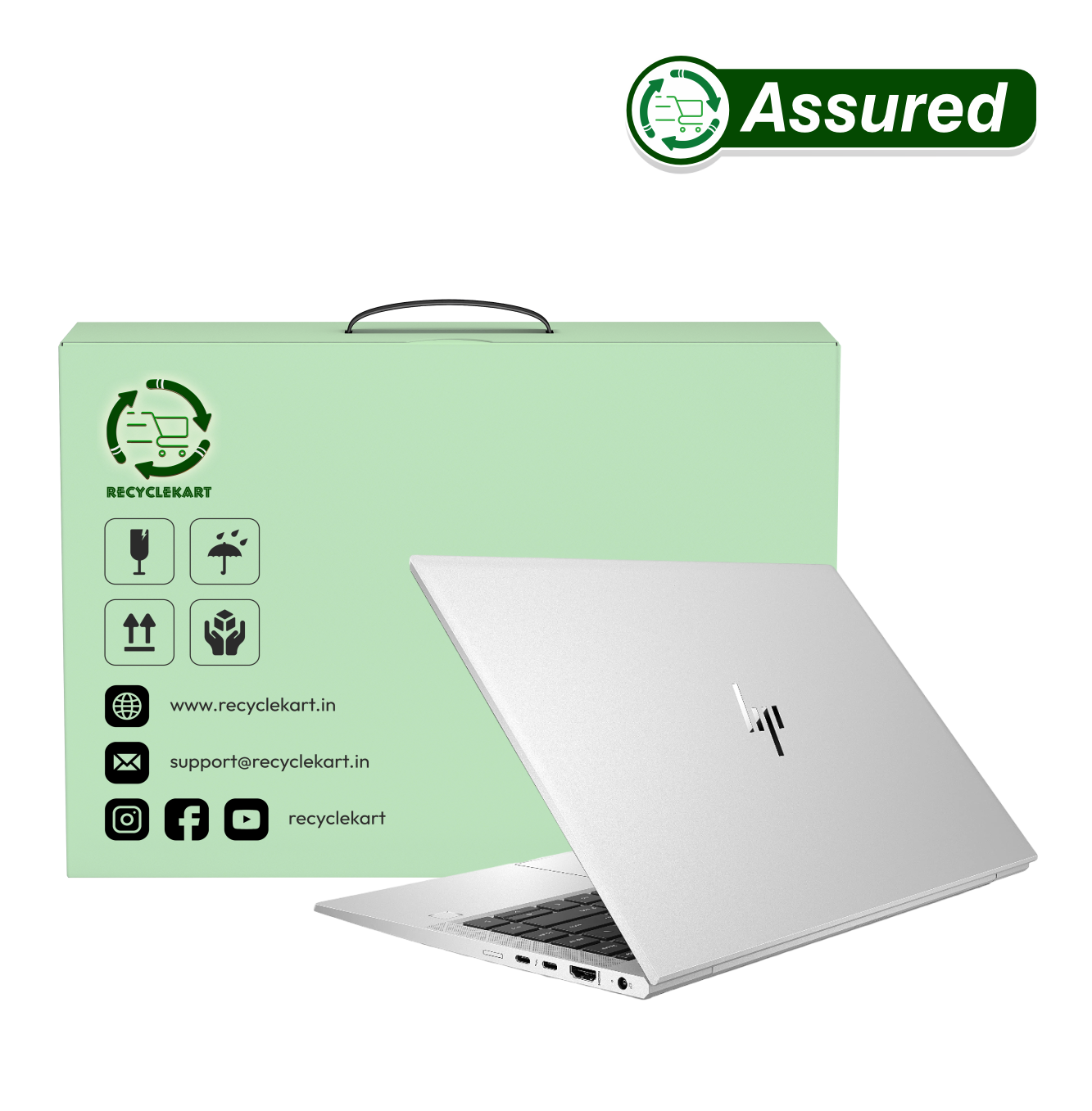 (Refurbished) HP Elitebook 840 G8 | i5 11th Gen Laptop | 4 GB RAM | 128 GB SSD | Windows 11 | Ms Office | Intel HD Graphics | 14 Inch Display