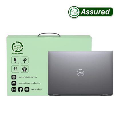 Refurbished laptop Dell Latitude 5410 showcasing keyboard and sleek chassis