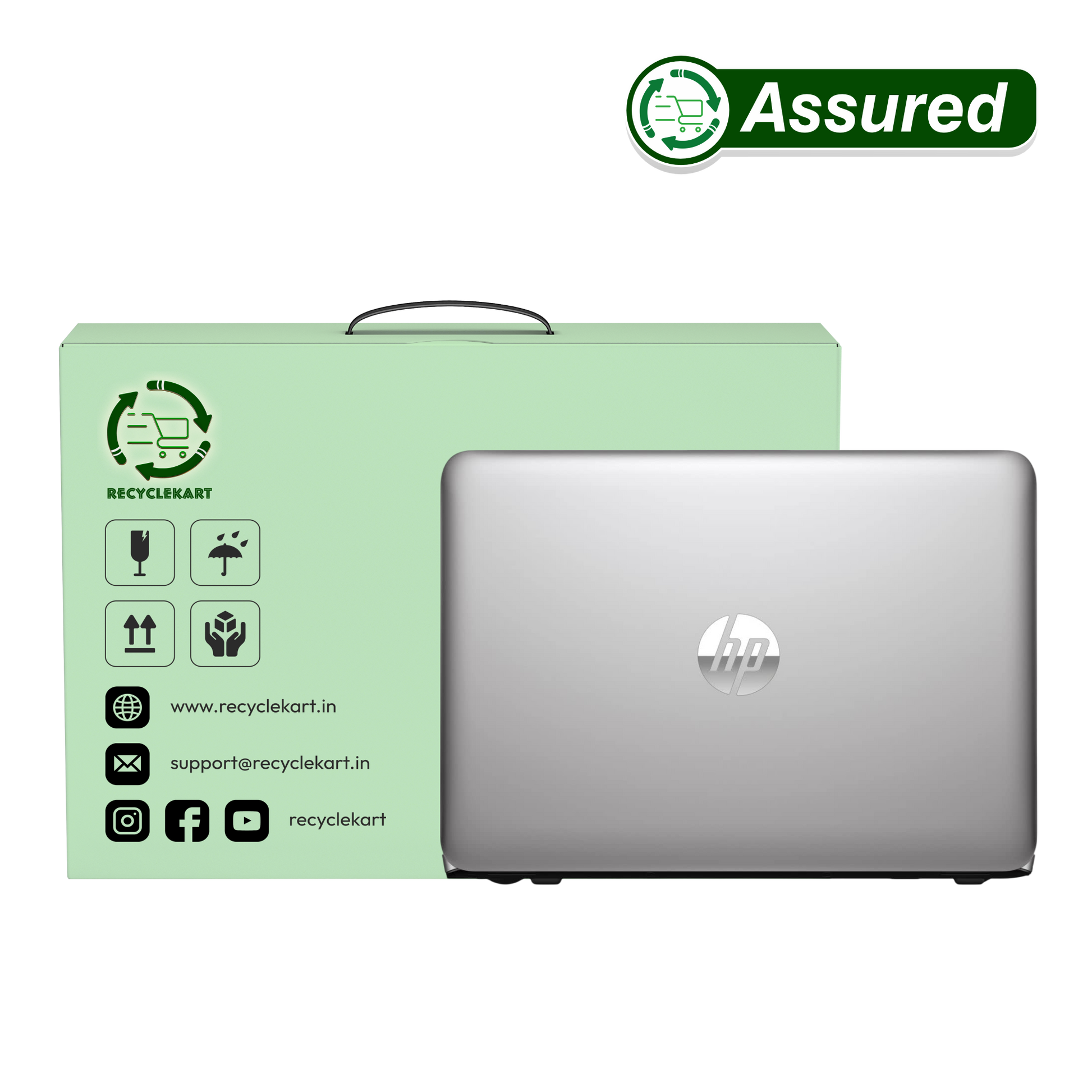 Refurbished Laptop HP 820 G4 12.5-inch display showcasing slim design