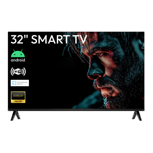(NEW) Android Smart LED TV | 32 Inch | Android OS | Google Assistant | Bezel Less | Full HD Display | 1 Year Warranty
