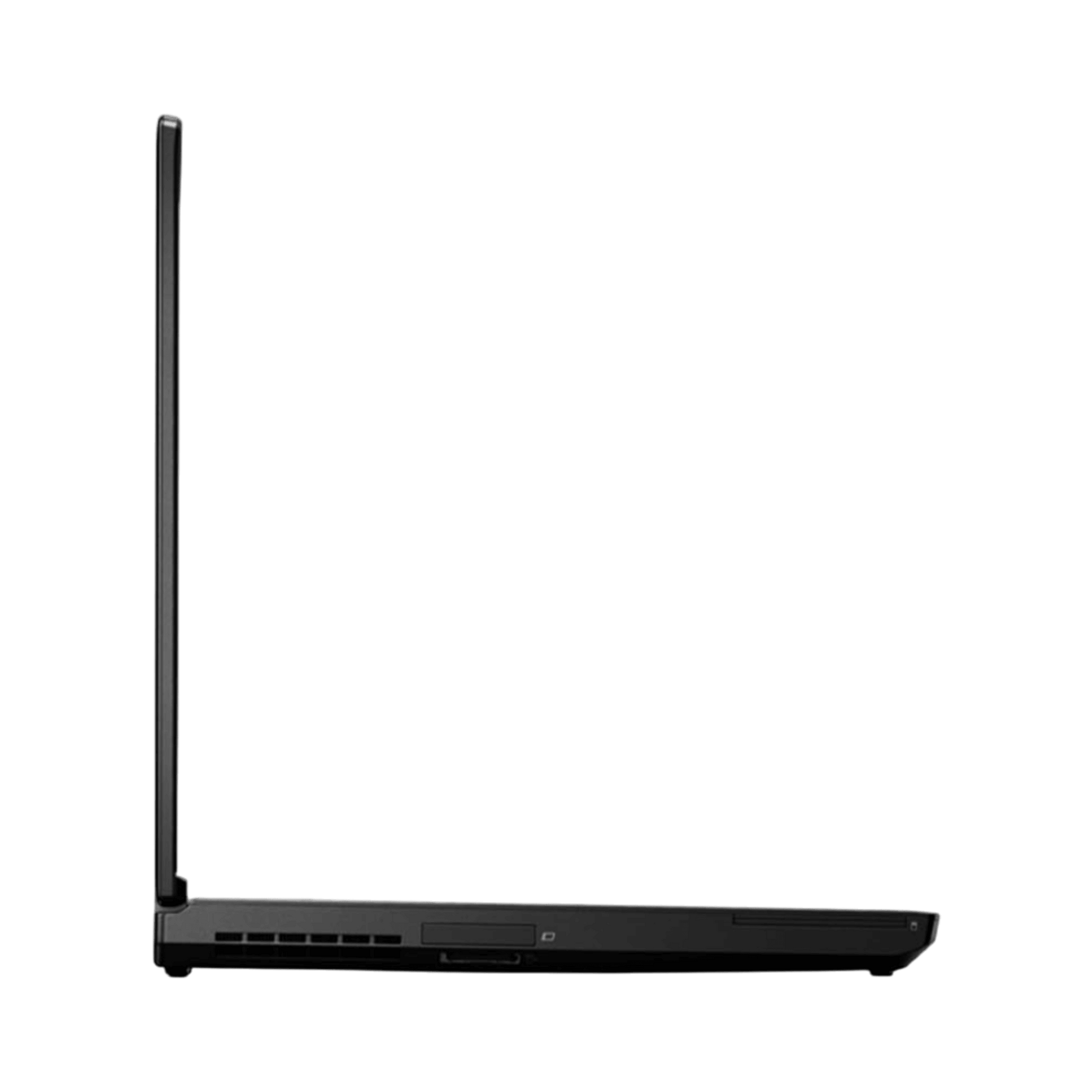 Refurbished Laptop Lenovo ThinkPad P50 side profile highlighting durable build