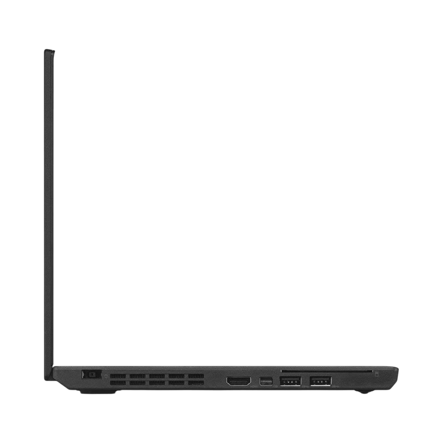 Refurbished Laptop Lenovo ThinkPad X260 side profile highlighting durable build