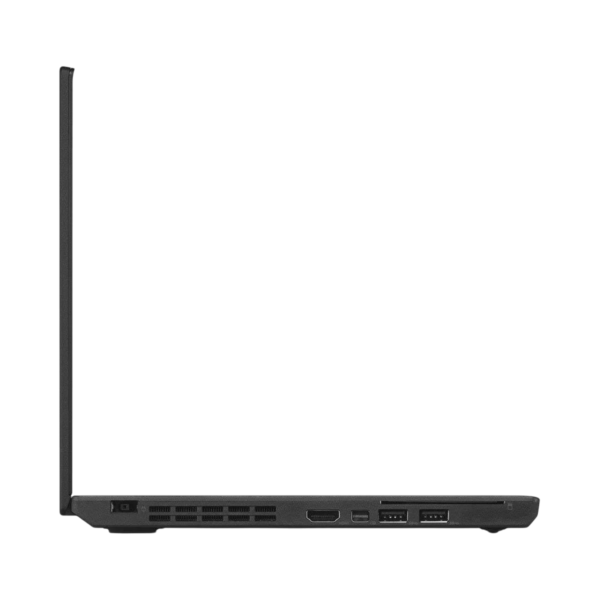 Refurbished Laptop Lenovo ThinkPad X260 side profile highlighting durable build