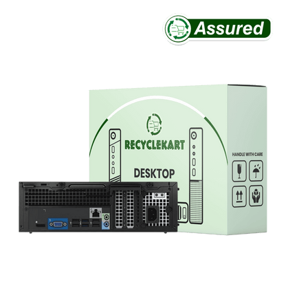 Rear connectors and power supply section of Dell 4th Gen refurbished OptiPlex desktop