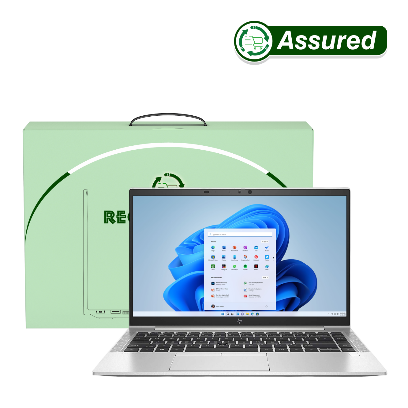 (Refurbished) HP Elitebook 840 G7 | i5 10th Gen Laptop | 8 GB RAM | 256 GB SSD | Windows 11 | Ms Office | Intel HD Graphics | 14 Inch Display