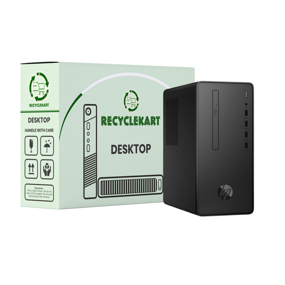 (Refurbished) HP Pro G2 i3 8th Gen Desktop | 4GB Ram | 128GB SSD | Windows 11 | Ms Office | Intel HD Graphics