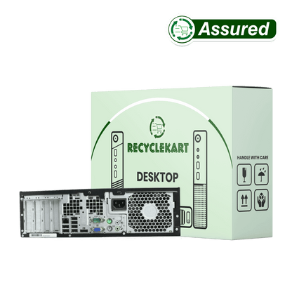  Rear ports and ventilation of HP i5 3rd Gen Refurbished desktop PC with Intel HD Graphics