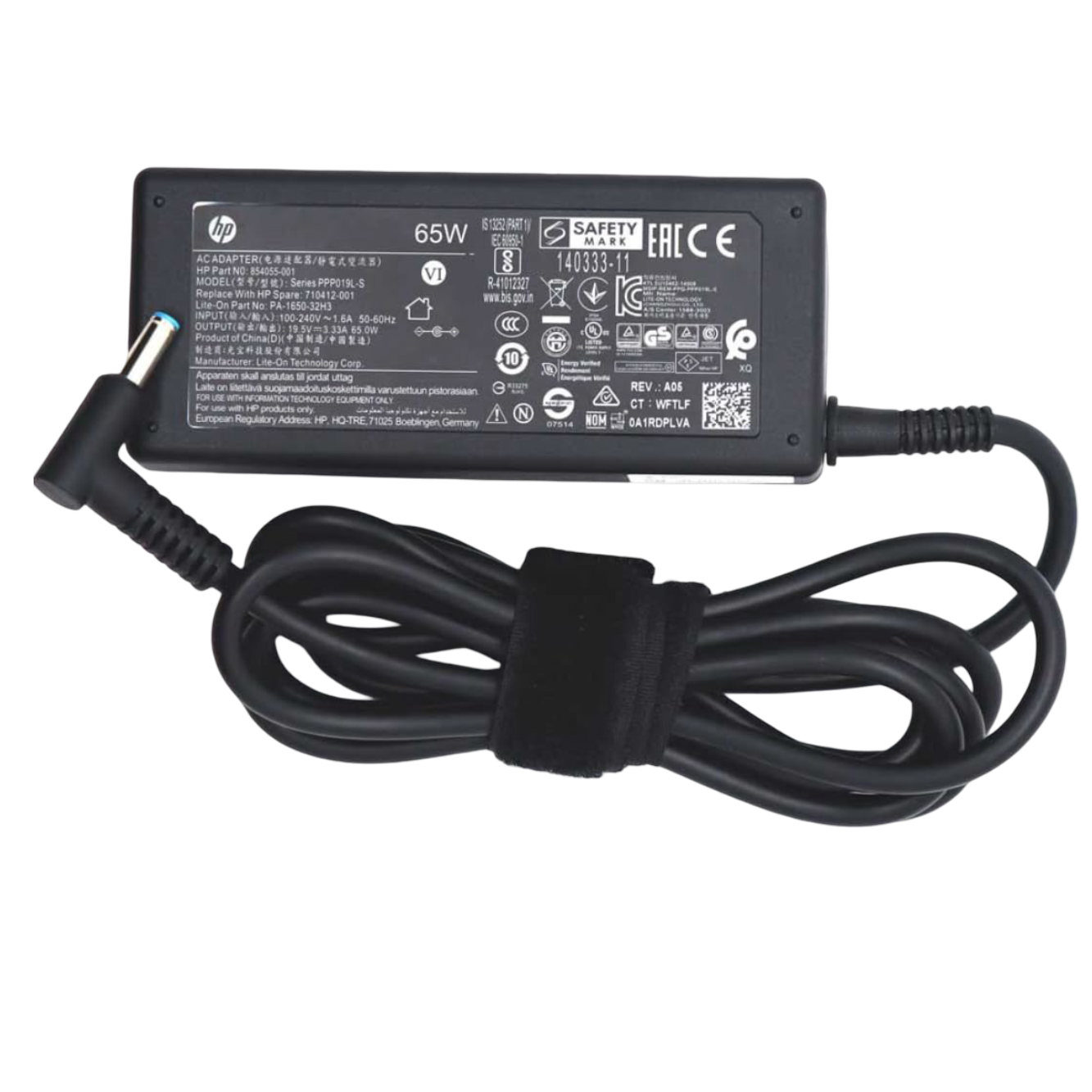 HP 65W Blue Pin Laptop Charger | 19.5V 3.33A | Compatible with Laptop and Mini PC