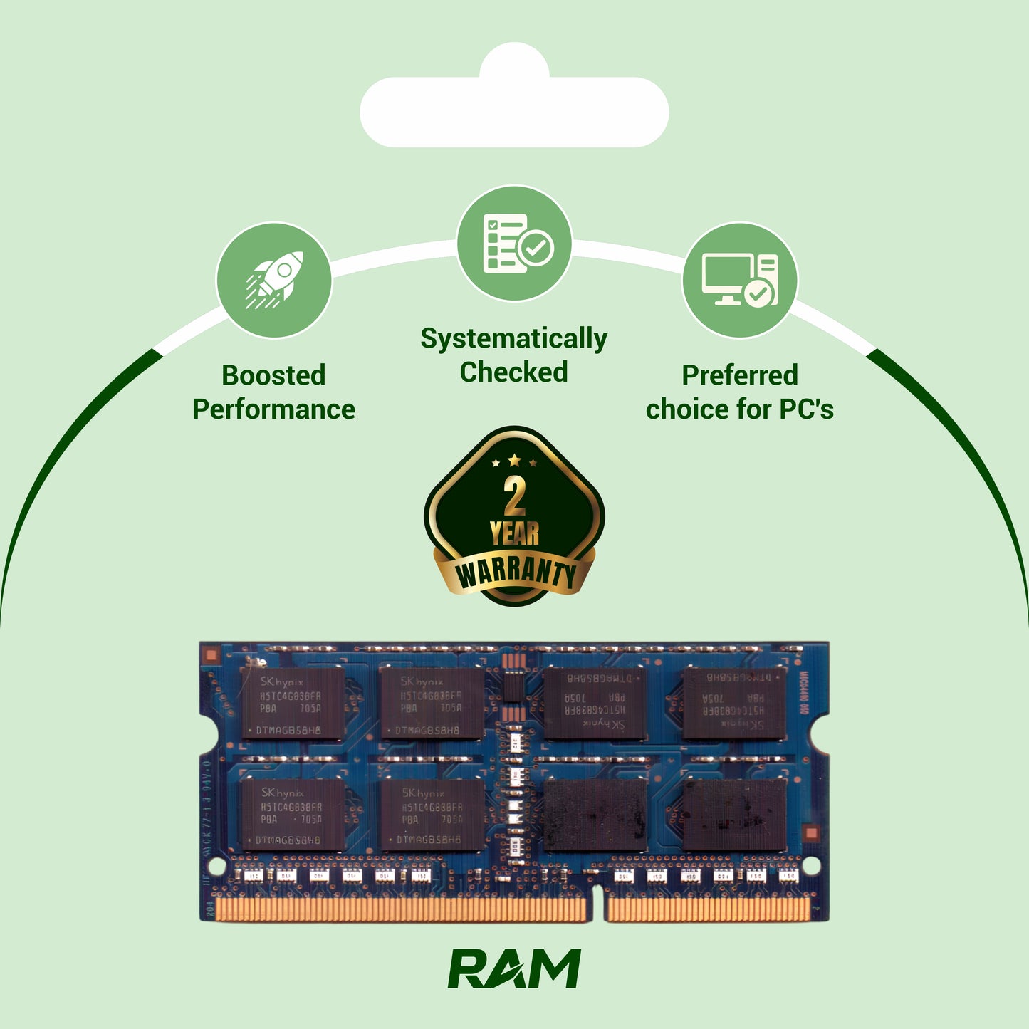 4 GB DDR4 Laptop RAM for Memory upgrade in laptop