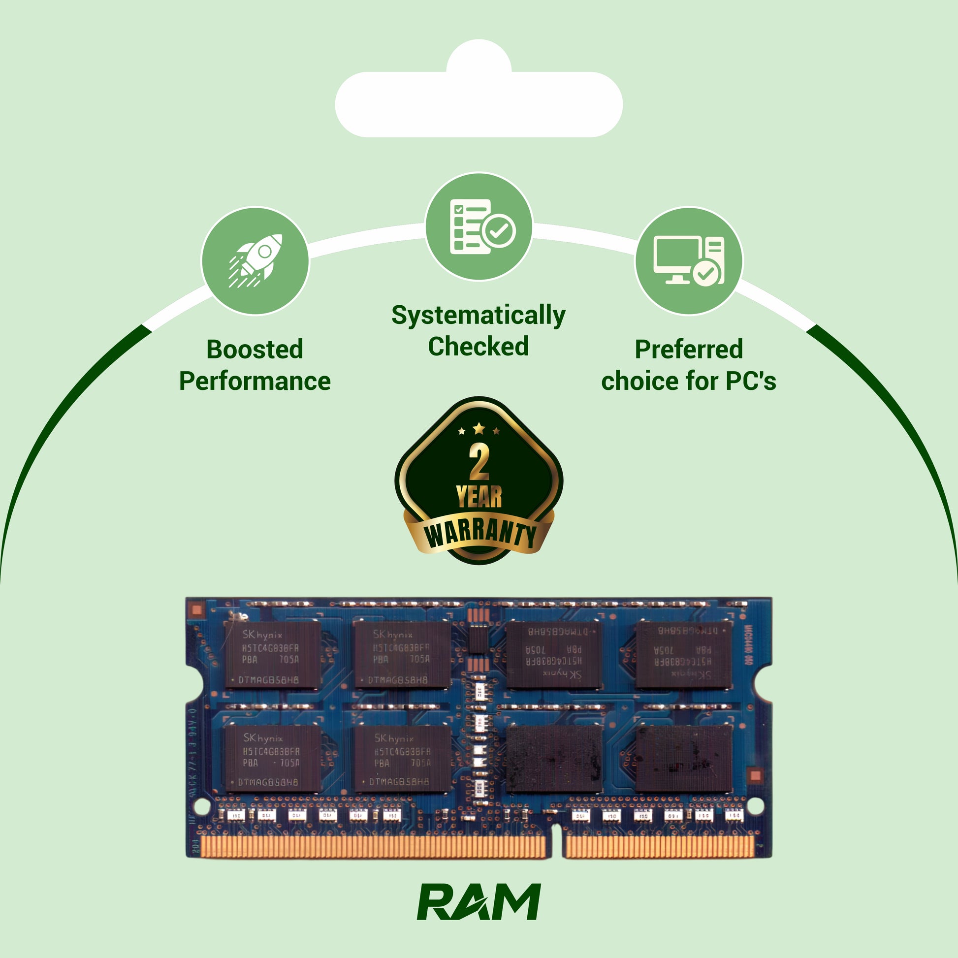 4 GB DDR4 Laptop RAM for Memory upgrade in laptop