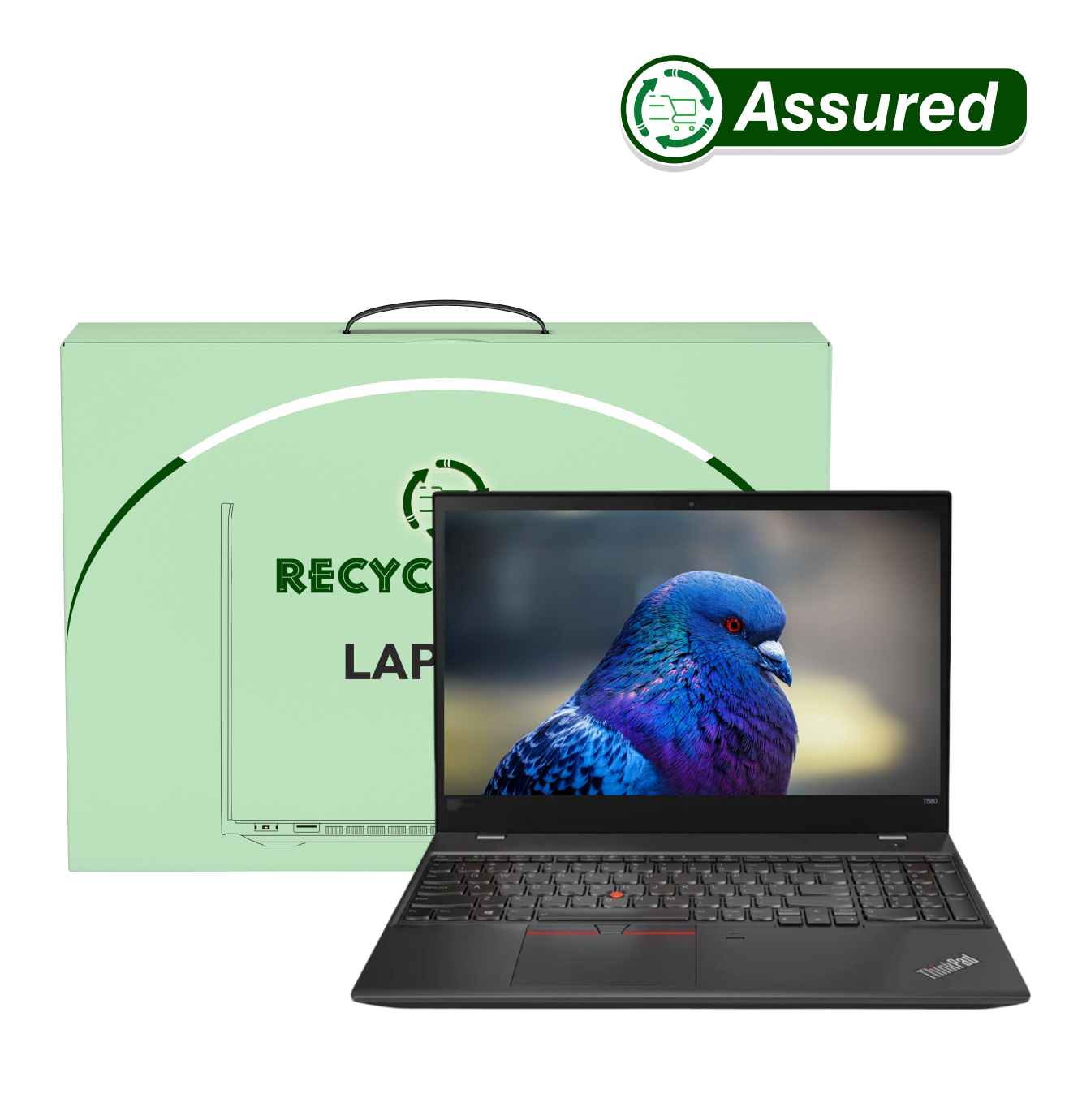 (Refurbished) Lenovo ThinkPad T580 i5 8th Gen Laptop | 8 GB RAM | 256 GB SSD | Windows 11 | Ms Office | Intel HD Graphics | 14 Inch Black