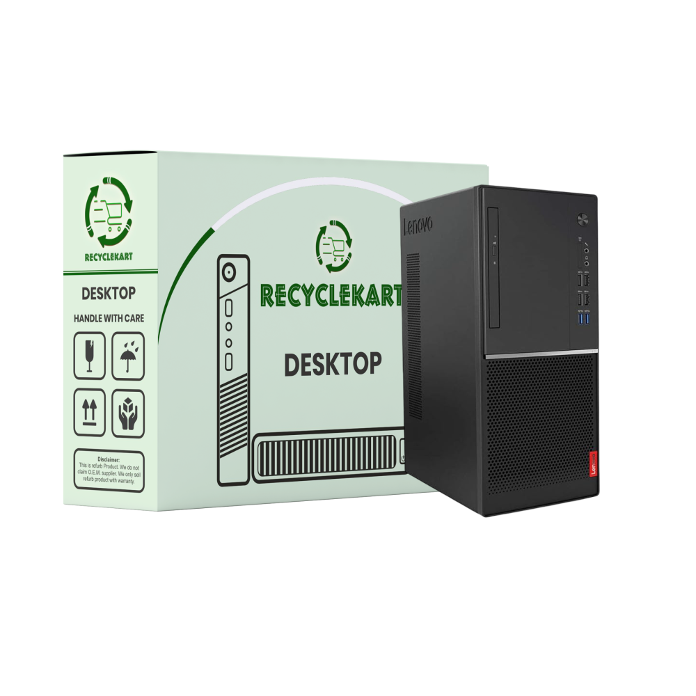 (Refurbished) Lenovo SFF V530 i3 8th Gen Desktop | 4GB Ram | 128GB SSD | Windows 11 | Ms Office | Intel HD Graphics