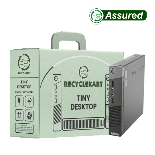 (Refurbished) Lenovo Thinkcentre i3 4th Gen Mini pc | 8Gb Ram | 256 Gb SSD | Windows 10 | Ms Office | Intel HD Graphics