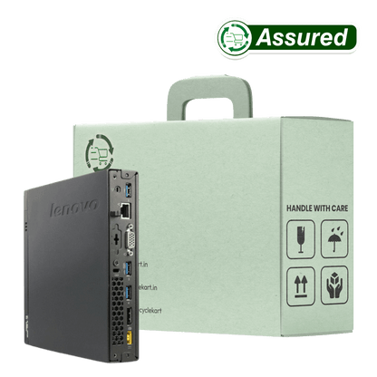 (Refurbished) Lenovo Thinkcentre i3 4th Gen Mini pc | 8Gb Ram | 256 Gb SSD | Windows 10 | Ms Office | Intel HD Graphics