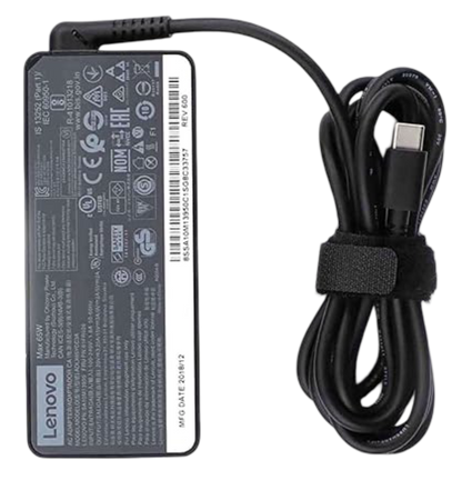 Lenovo 65W USB-C Laptop Charger | 20V 3.25A | Compatible with Laptop and Mini PC