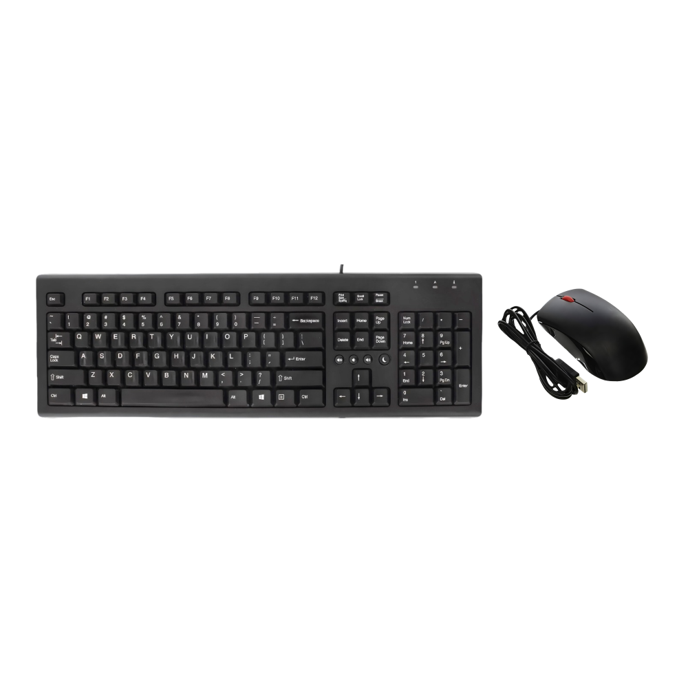 (Refurbished) WIRED KEYBOARD & MOUSE COMBO