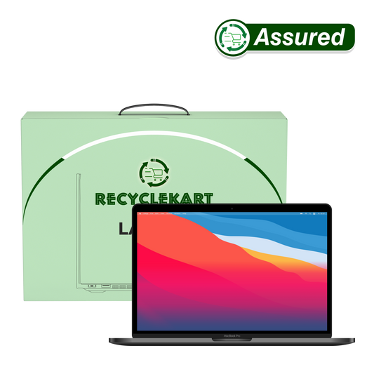 Refurbished Apple MacBook Pro A2251 with RecycleKart packaging and assured quality seal.