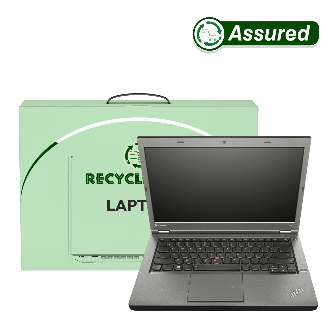 (Refurbished) Lenovo ThinkPad T440 | i5 4th Gen Laptop | 8 GB RAM | 256 GB SSD | Windows 11 | Ms Office | Intel HD Graphics | 14 Inch Black