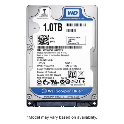 (Open Box) 1 Tb Laptop Internal HDD | Seagate/Toshiba/WD | 1 Year Warranty | High Performance