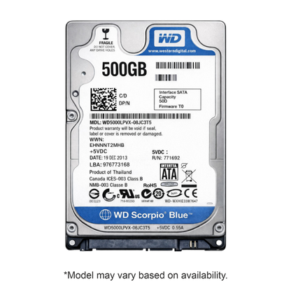 (Open Box) 500 Gb Laptop Internal HDD | Seagate/Toshiba/WD | 1 Year Warranty | High Performance