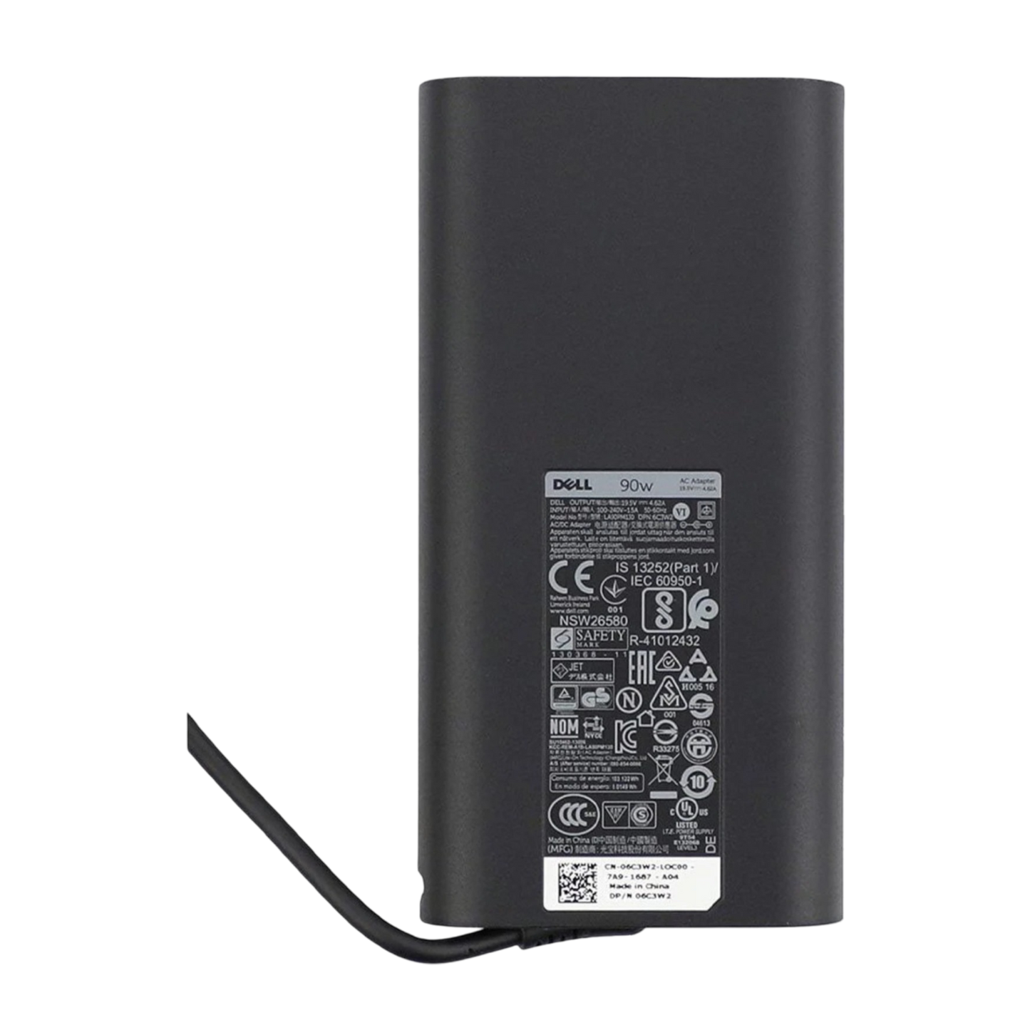 Dell 90W Slim Pin Laptop Charger | 19.5V 4.62A | Compatible with Laptops and Mini PC