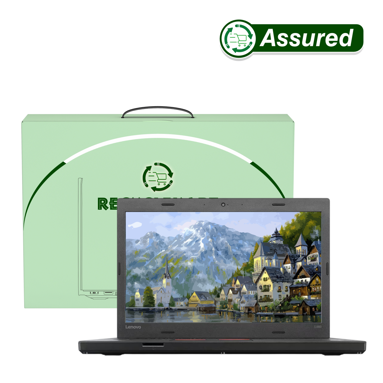 (Refurbished) Lenovo ThinkPad L460 | i3 6th Gen Laptop | 8 GB RAM | 256 GB SSD | Windows 11 | Ms Office | Intel HD Graphics | 14 Inch Black